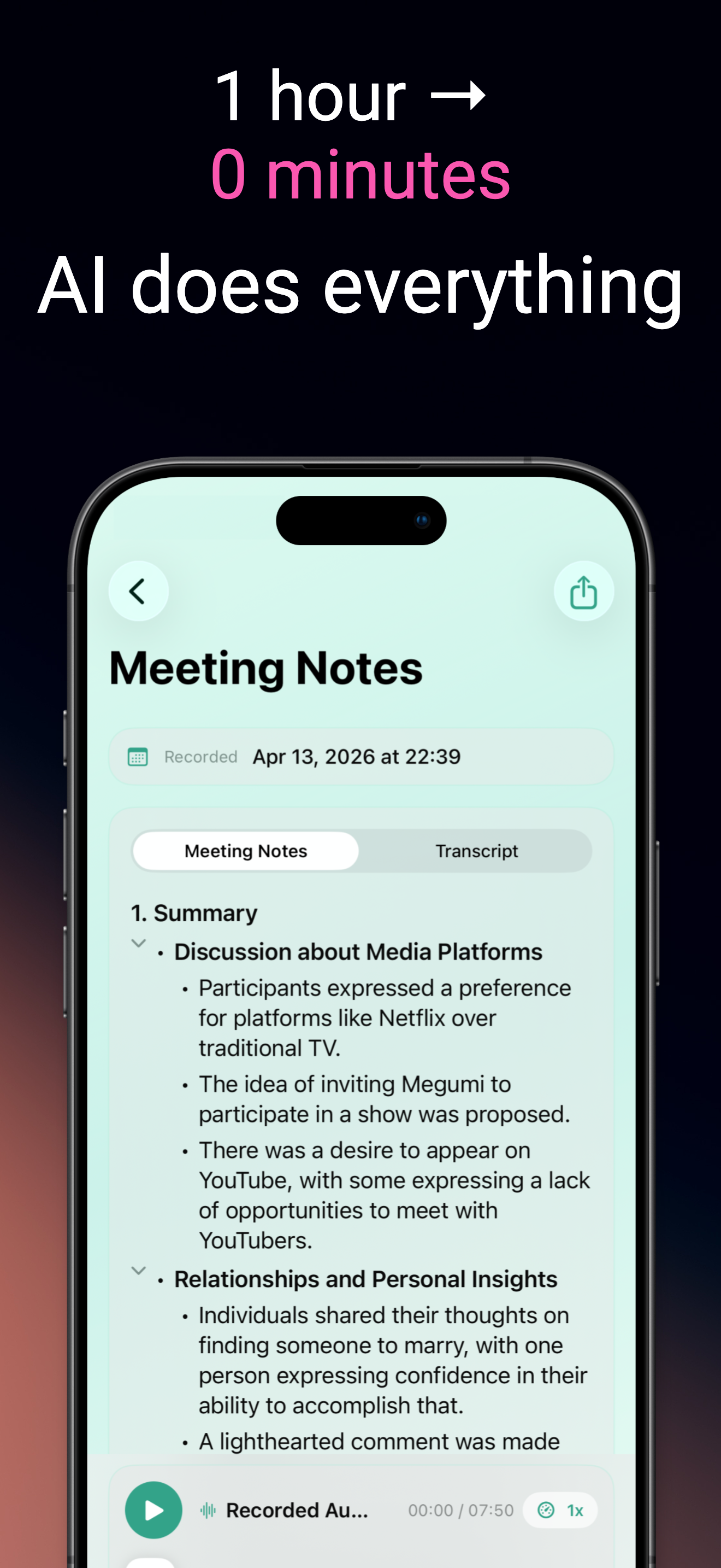 Reduce post-meeting work to zero